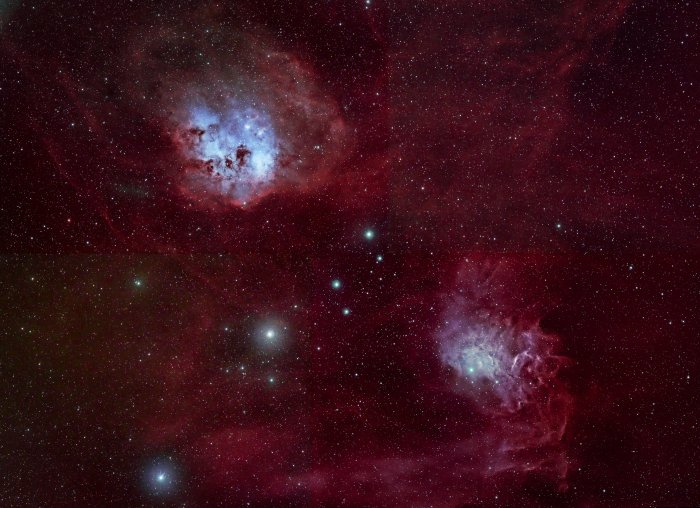 IC 405 Flaming Star + IC 410 Tadpole Nebulae Tweaked